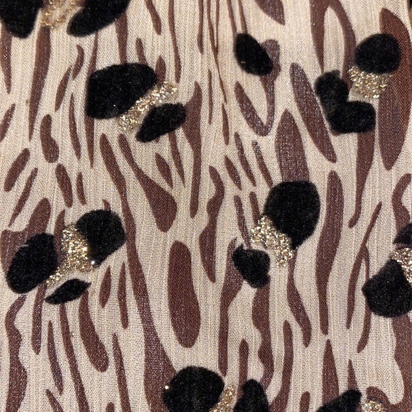 Imoga kids size 7 glitter leopard print flared top - Picture 2 of 5